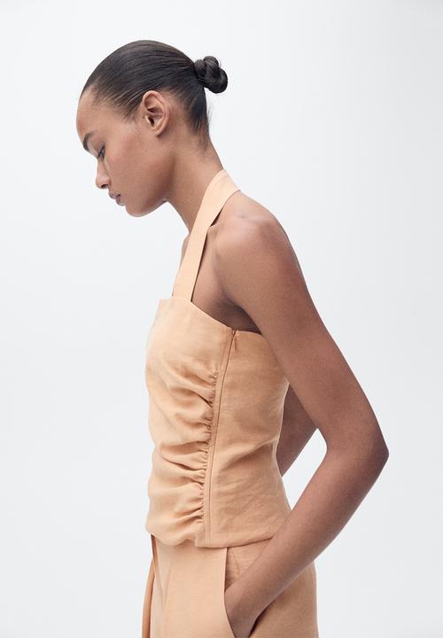 MANGO - Top Madame - Light Pastel Pink