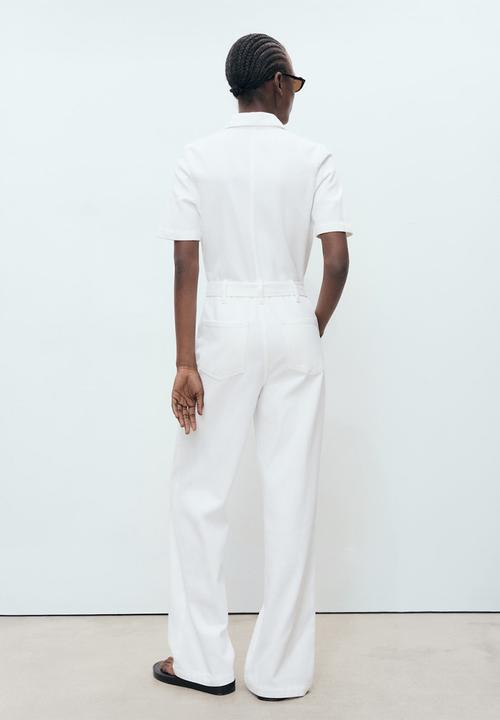 MANGO - Jumpsuit Norma - White