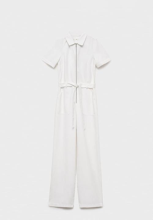 MANGO - Jumpsuit Norma - White