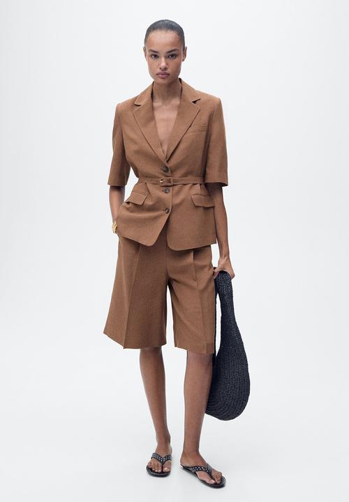 MANGO - Bermudas Argelia - Dark Brown