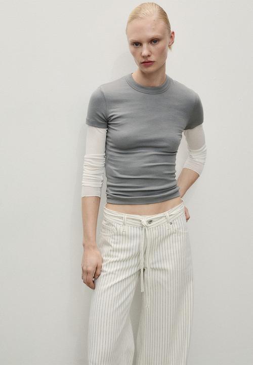 MANGO - Jeans Olivia - Natural