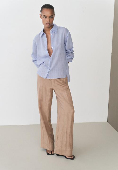 MANGO - Trousers Tuesday - Medium Brown
