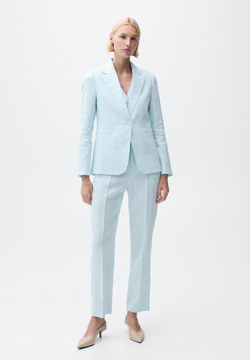 MANGO - Blazer Boreli - Light Pastel Blue