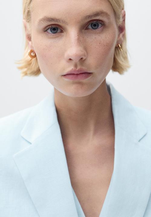 MANGO - Blazer Boreli - Light Pastel Blue