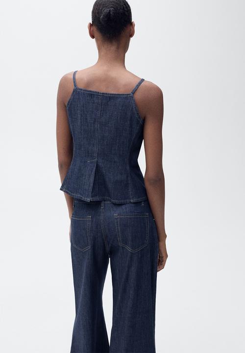 MANGO - Top Lia - Open Blue