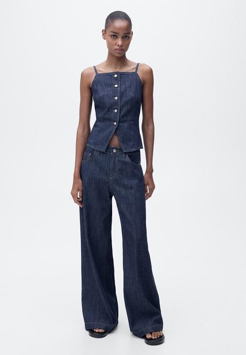 MANGO - Top Lia - Open Blue