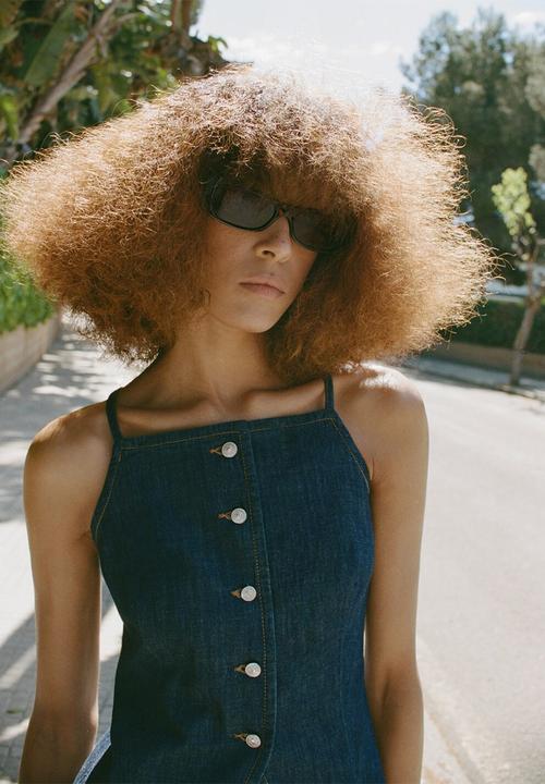 MANGO - Top Lia - Open Blue