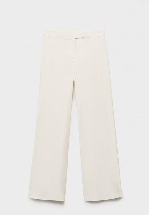 MANGO - Trousers Ana - Light Beige