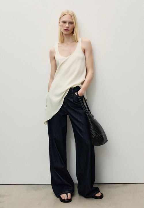 MANGO - Trousers Maddy - Open Blue