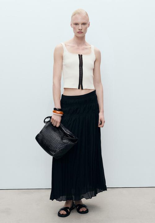 MANGO - Top Sune - Light Beige