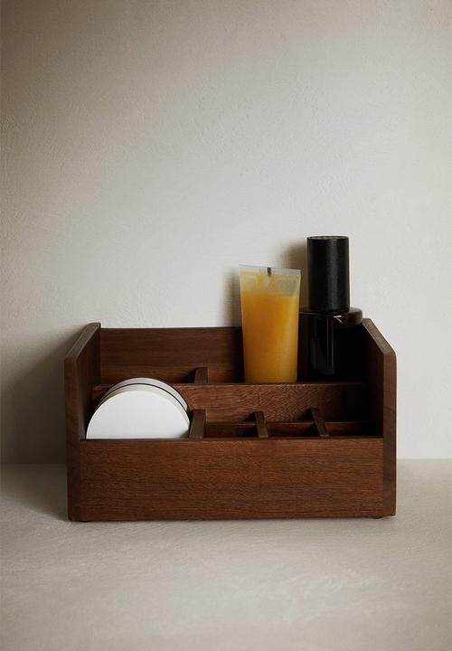H&M - Small wooden organiser - dark brown