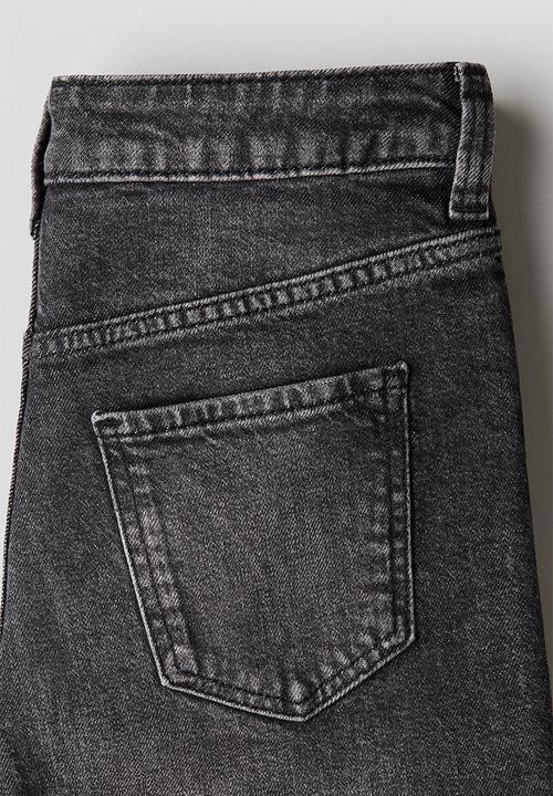 H&M - Baggy fit bootcut leg jeans - dark grey