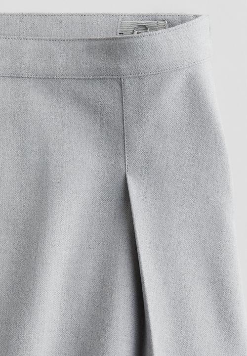 H&M - Pleated skirt -  light grey
