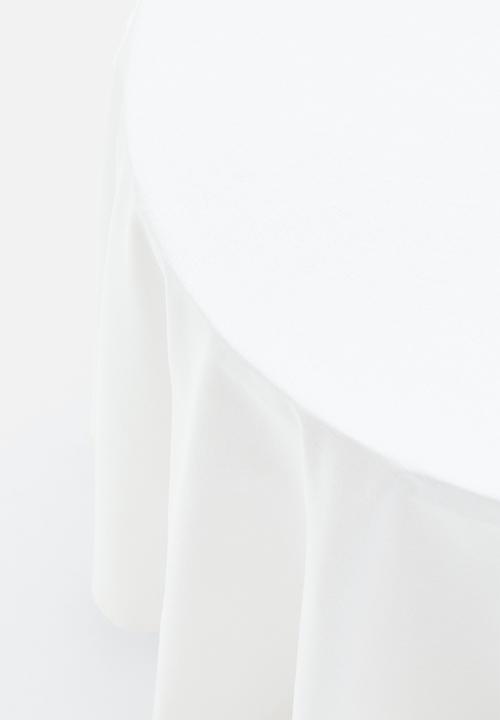 H&M - Round cotton tablecloth - white