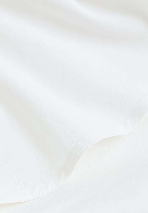 H&M - Round cotton tablecloth - white