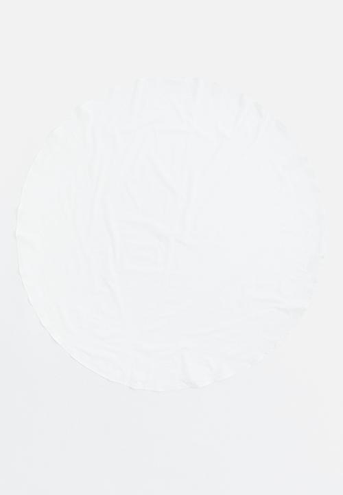 H&M - Round cotton tablecloth - white
