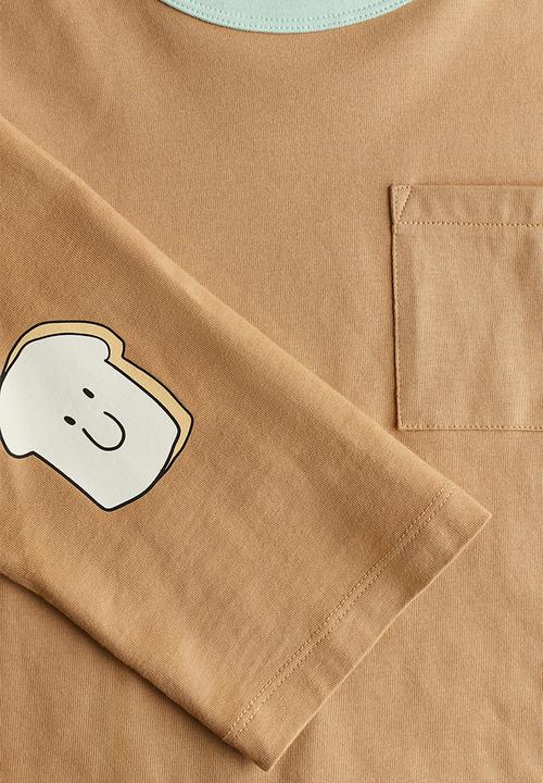 H&M - Long-sleeved jersey top - beige