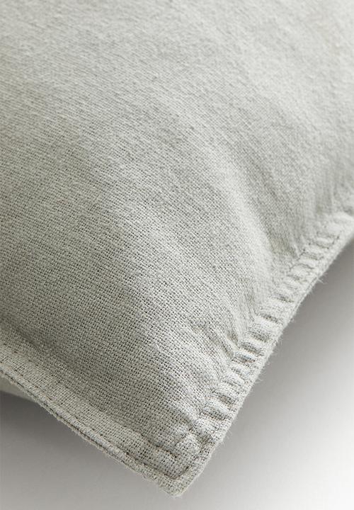 H&M - Linen-blend cushion cover - sage green