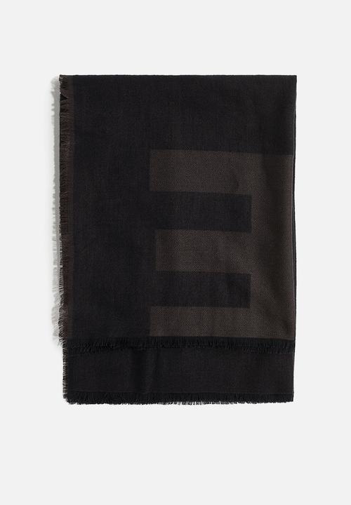 H&M - Jacquard-weave scarf - dark brown magique