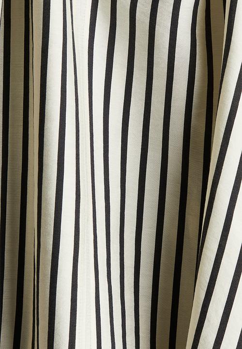 H&M - Oversized blouse - cream striped 
