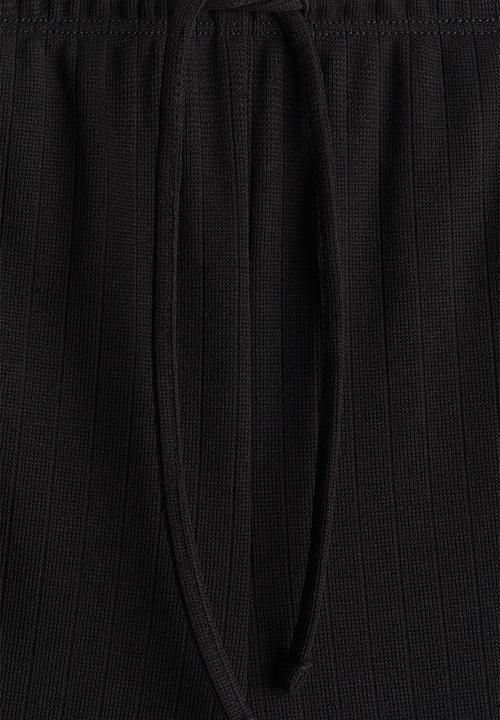 H&M - Wide drawstring trousers - black