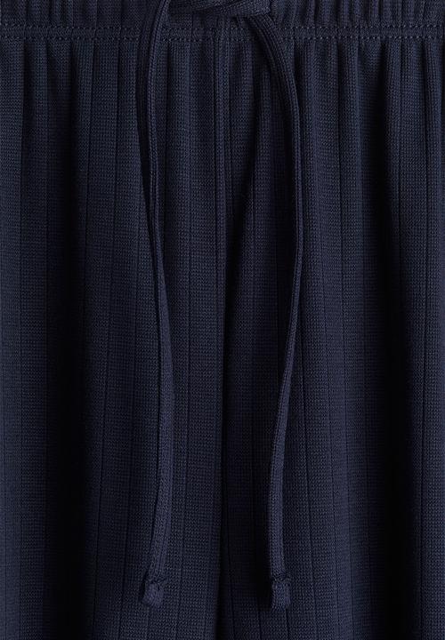 H&M - Wide drawstring trousers - navy blue