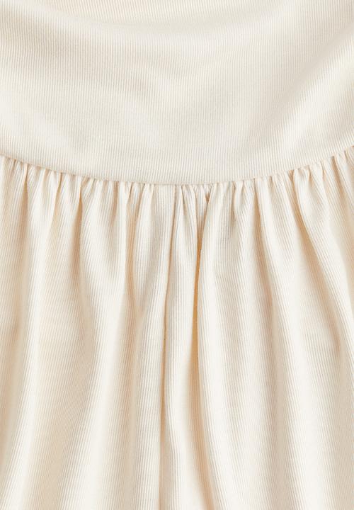 H&M - Gathered viscose shorts - light beige