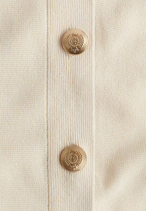 H&M - Fine-knit cardigan - cream