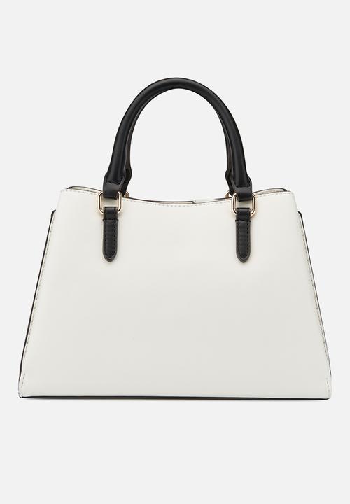 GUESS - Barger satchel-cream