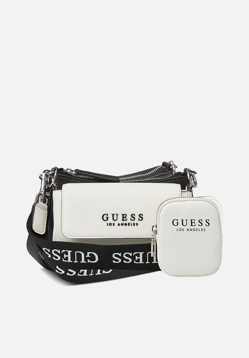 GUESS - Abbie mini crossbody bag - white