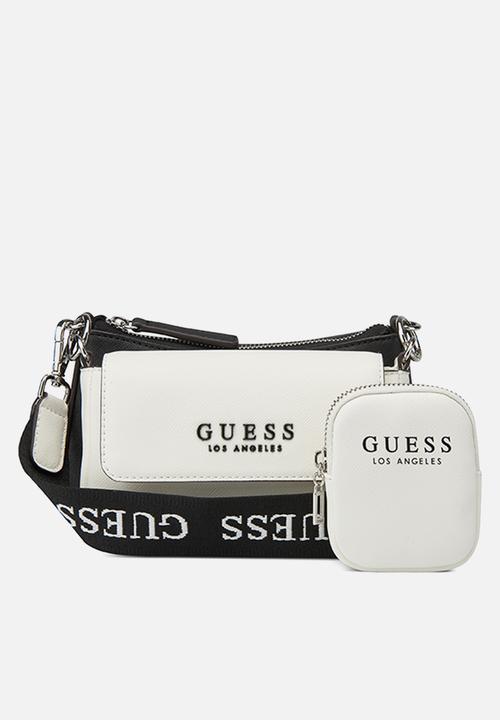 GUESS - Abbie mini crossbody bag - white