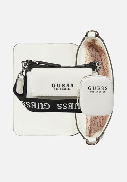 GUESS - Abbie mini crossbody bag - white