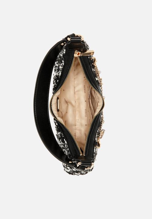 GUESS - Everlee top zip shoulder bag - black
