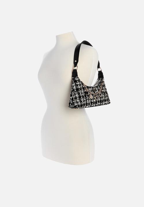 GUESS - Everlee top zip shoulder bag - black