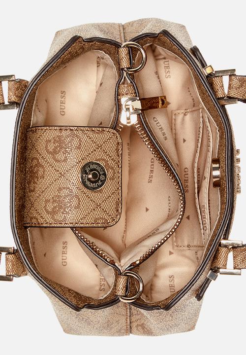 GUESS - Katya mini satchel - latte logo