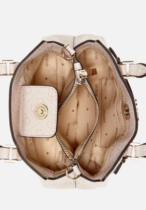 GUESS - Katya mini satchel - rose water logo