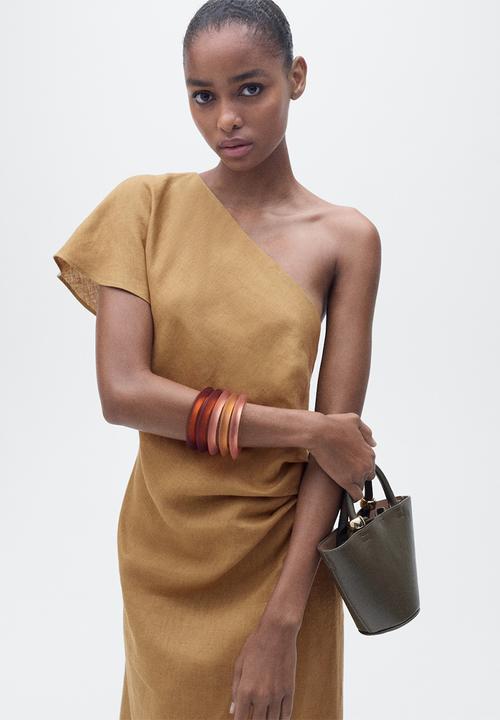 MANGO - Dress Rachel - Medium Brown
