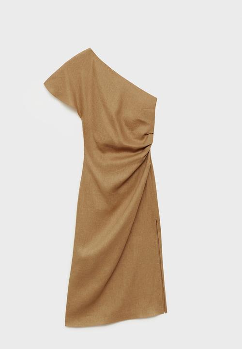 MANGO - Dress Rachel - Medium Brown