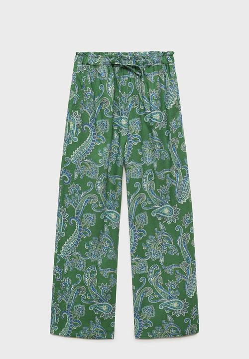 MANGO - Trousers Mamba - Green