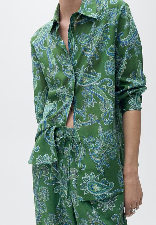 MANGO - Trousers Mamba - Green