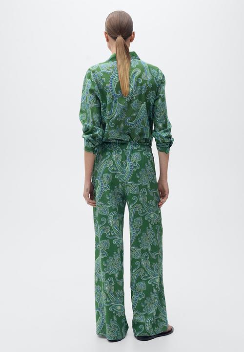MANGO - Trousers Mamba - Green