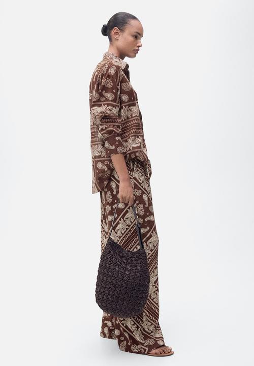 MANGO - Trousers Julia - Brown