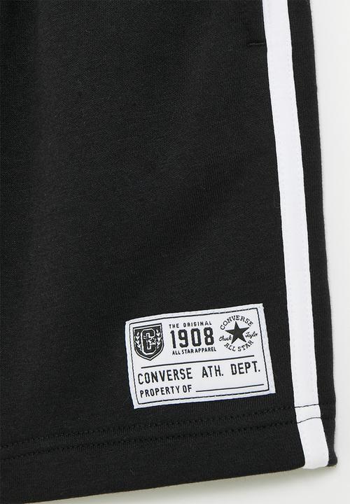 Converse - Converse retro side stripe shorts - black