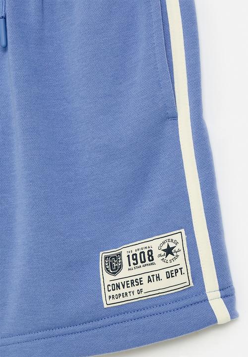 Converse - Converse retro side stripe shorts - open sky