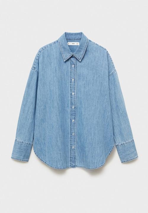 MANGO - Shirt Cahuita - Open Blue