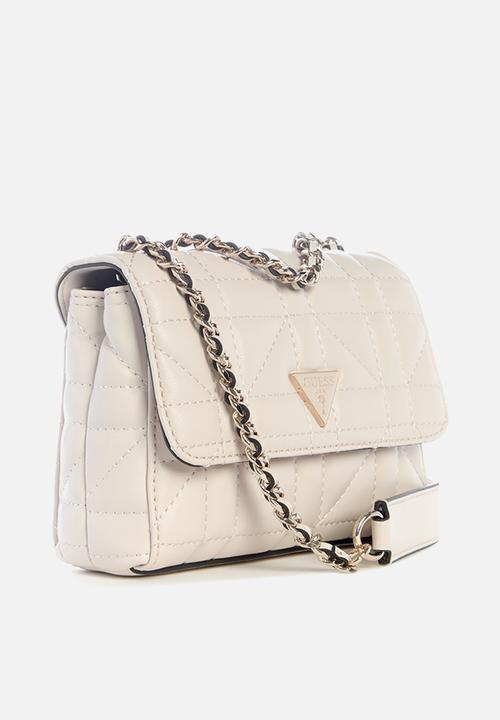 GUESS - Edita convertable crossbody bag-cream