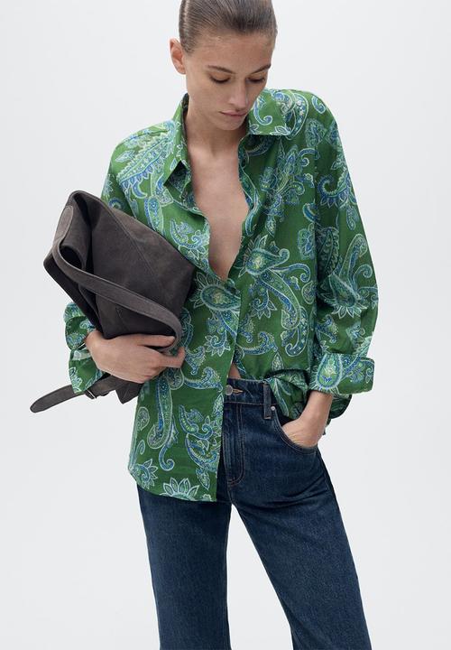 MANGO - Shirt Mamba - Green