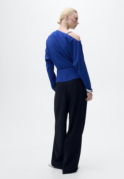 MANGO - Blouse Electric - Bright Blue