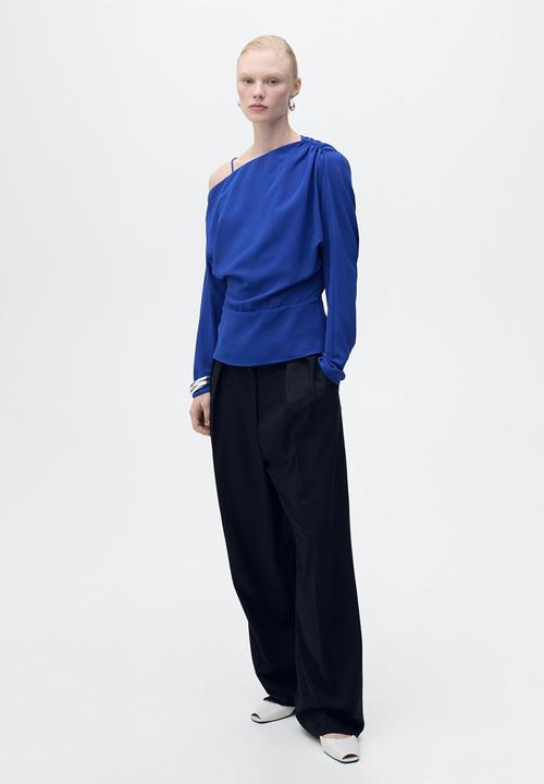 MANGO - Blouse Electric - Bright Blue