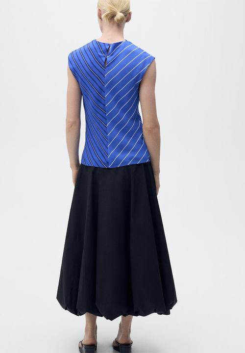 MANGO - Blouse Noeli - Medium Blue